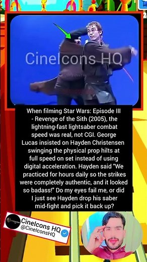 Did Hayden Christensen Really Drop His Lightsaber? 😭⚔️