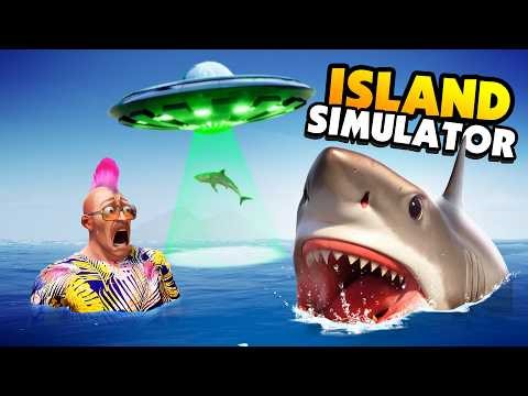 CRAZY Man Fights a SHARK and ALIENS... In This WEIRD New Game!