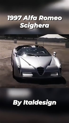 Alfa Romeo Italian Style on Instagram: "In this rare video you can see the Alfa Romeo Scighera, a concept car created by Italdesign Giugiaro in 1997. "Scighera" is a word from the Milanese dialect, meaning "fog". The Scighera is a two-seater coupé. It derives from the Alfa Romeo 164, and has a body podagha and chassis taldesign structure in aluminum and carbon fiber. It is powered by an Alfa Romeo twin-turbo V6 engine with a displacement of 2959 cm³, with an acceleration from 0 to 100 km/h in 3.