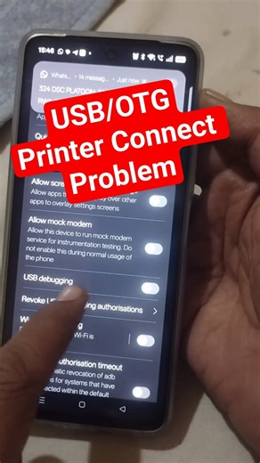 Printer usb connection Problem Realme phone #Printer #connection #problem
