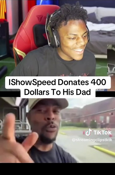 IShowSpeed Donates 400 Dollars to His Dad