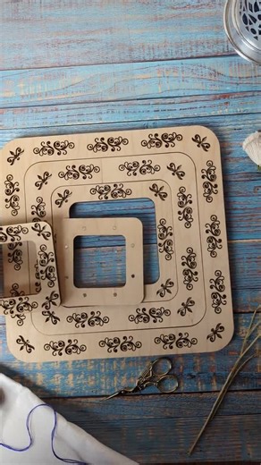 Wooden Magnet Square Frame, Plastic Canva, Perforated Paper Hoops, Embroidery Craft Supplies, Cross Stitch Frame on Magnets - Etsy