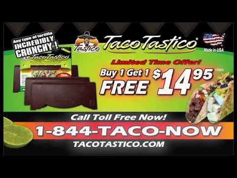 Taco Tastico ® Microwave Crunchy Taco Shell Maker For Extremely Crispy Tacos