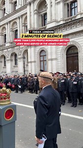 More than 2,500 people gathered on Whitehall for the AJEX Remembrance Parade. The two minute silence marked the service and sacrifice of Jewish men and women in the Armed Forces. | The Jewish News