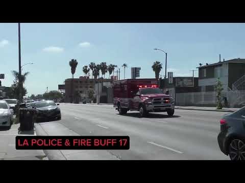 LAFD RESCUE 685 RESPONDING
