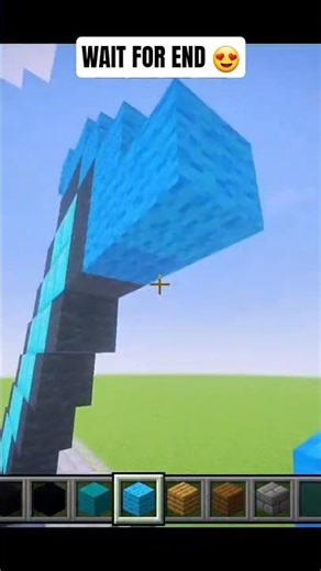 MINECRAFT DIAMOND SWORD STATUE BUILD TUTORIAL | #shorts #minecraftbuild