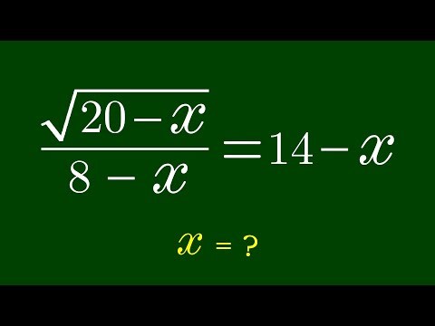 A Nice Algebra Problem | Math Olympiad | Solve for X