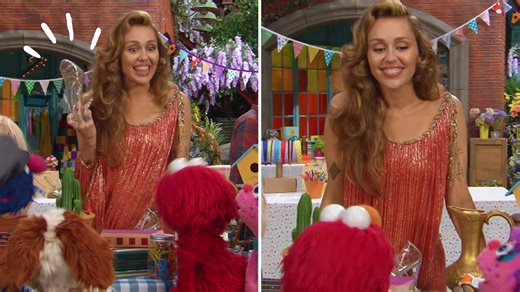 Miley Cyrus joins Sesame Street