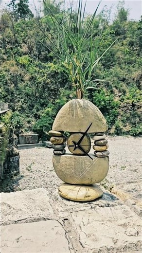 #babifreitas Handmade Stone Clock