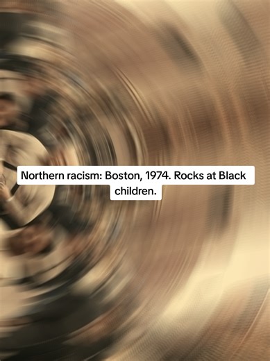 Boston 1974: white parents threw rocks at Black children during school integration. The 'liberal North' was violently racist too. #BostonBusing #History