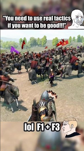 The only tactic you need in bannerlord 😂 #bannerlord #mods