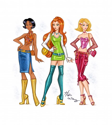 18K views · 1.1K reactions | In a #TotallySpies mood…watch for the transition from stylish teens, to undercover spies ❤️#Alex #Sam #Clover #TotallySpiesAlex #TotallySpiesSam #TotallySpiesClover #Cartoon #FashionIllustration | Hayden Williams Illustrations | Facebook