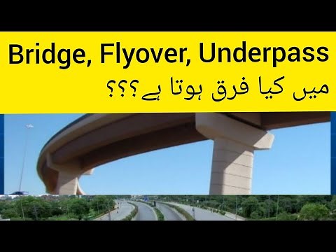 Difference between Bridge,Flyover & Underpass.