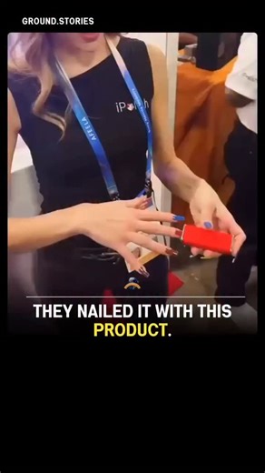 Ground Stories on Instagram: "the forefront of color-changing nail technology is dominated by digital smart nails that function like tiny electronic displays. This new tech allows for instant, app-controlled customization that replaces traditional liquid polishes and salon visits."