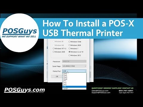 POSGuys How To: Install a POS-X USB Thermal Receipt Printer