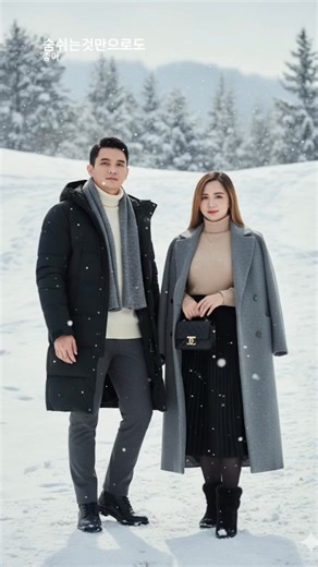 GEMINI AI PROMPT FOR COUPLE Part #6 Prompt👇 GEMINI AI PROMPT FOR COUPLE Transform this photo to A fashionable couple posing on a sloped snowy background, styled in trendy Korean winter fashion. The man wears a padded long parka with layered knit sweater, slim-fit pants, scarf, and stylish winter boots. The woman wears an oversized wool coat with a chic turtleneck, pleated skirt with tights, and fur-trimmed boots. Both outfits are coordinated in neutral tones with clean, modern silhouettes. Snow