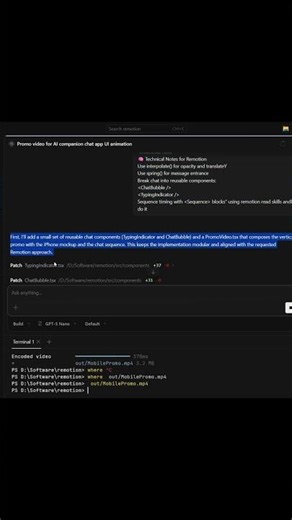 I made a cinematic motion video using just OPENCODE + REMOTION🤯🔥