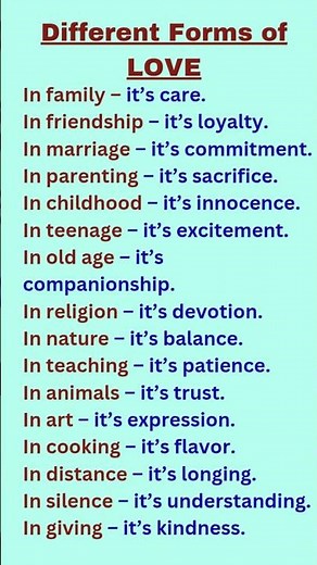 Exploring the Various Types of Love in Human Life🔖 #EmotionalIntelligence#PsychologyOfLove