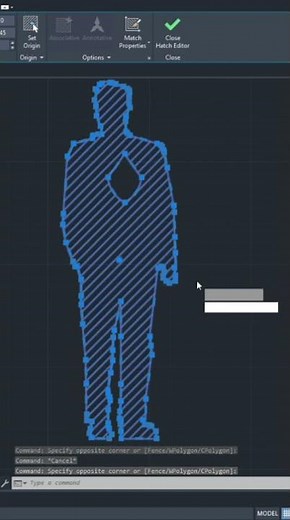 AutoCAD Tips - 7 Hatch Recreate Boundary #Shorts #autocad