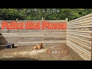 How to Build a Garden Fence / Pallet Slat Fence from Pallet Wood. Full DIY Process with Tools & Tips