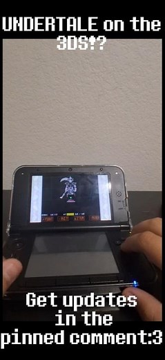 UNDERTALE on the 3DS!? #undertale #homebrew #deltarune #3ds #nintendo