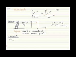 Linearização - Física Experimental 1 - prof. Mariana UFU