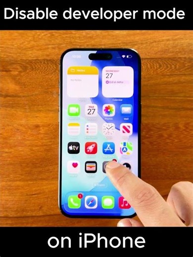 Disable Developer Mode on iPhone