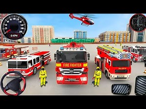 Fire Truck City Rescue Simulator - US Emergency 911 Ambulance Driving 3D - Android Gameplay part -26
