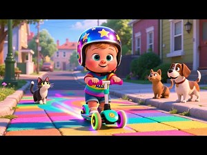 Mini Scooter Zoom With Baby 🛴👶 | Fun Learning Adventure for Kids | Preschool Educational Video