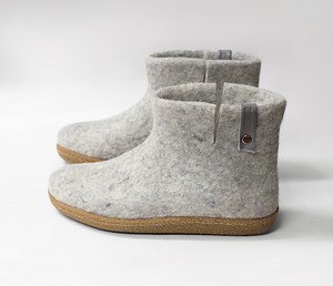 Felted Wool Ankle Boot Slippers: Women's Warm Woolen Booties - Etsy