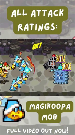 Mario & Luigi: Bowser's Inside Story | Attack Performances: Magikoopa Mob