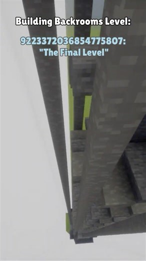 Building Backrooms Level: 9223372036854775807: "Level Endless" #minecraft