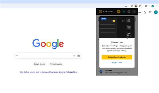 Keeper Browser Extension 17.2: Biometric Login, TOTP Scanner and More
