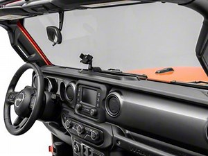 RedRock Jeep Wrangler Dash Mounted Phone Holder with Storage Compartment J137653-JL (18-23 Jeep Wrangler JL) - Free Shipping