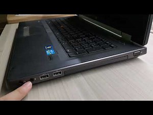 HP EliteBook 8770W ports overview.