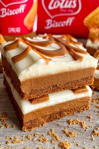 5-Ingredient Lotus Biscoff Pie Bars