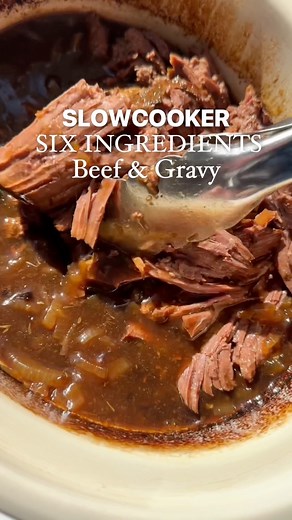674K views · 5.7K reactions | Slowcooker Six Ingredient Pulled Beef & Onion Gravy 數暈 One of my most popular recipes ever but made simple so here’s how I make it. For an entire book of Six Ingredient Slowcooker recipes well I have one and it’s out this week so get the book for half price  (FULL RECIPE IN COMMENTS) | Bored of Lunch | Facebook
