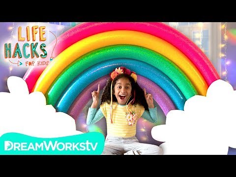 GIANT Rainbow + More Room Decorating Hacks | LIFE HACKS FOR KIDS