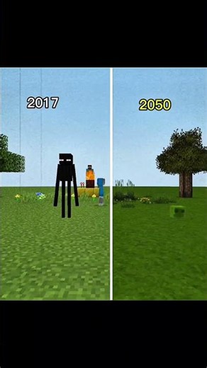 Minecraft Edit 2017 vs 2050 #memes