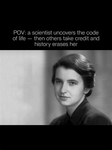 In 1952, chemist Rosalind Franklin captured an image that changed science forever. Photo 51. A single X-ray diffraction image that revealed the true structure of DNA. She didn’t speculate. She didn’t guess. She measured. Her data showed that DNA wasn’t random. It followed a precise geometric order — a repeating, elegant structure. Without her knowledge, the image was shared. Interpreted. Used. Others built a model from her work. Published first. Received the recognition. Franklin’s contribution 