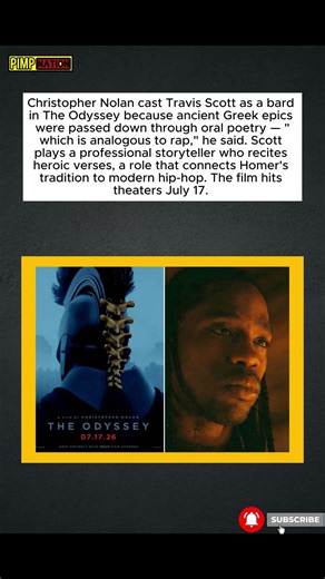 Christopher Nolan: Travis Scott in The Odyssey Honors Ancient Storytelling Traditions