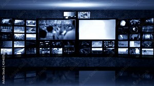 3d tv virtual studio backgrounds HD 1080 Stock Video