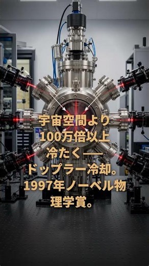 レーザーで原子が冷える——宇宙より100万倍冷たい光の正体｜30秒物理