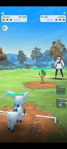 💥Glaceon Shiny Vs Leafeon Shiny, PVP Batalla en Pokémon Go💥 #Pokemongo #pokémon #shorts