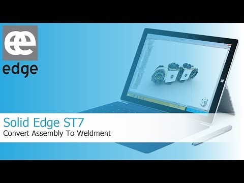Solid Edge ST7 - Convert assembly to weldment