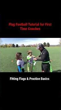 Fitting Flags & Practice Basics 🔥🏈 Flag Football Tutorial for First Time Coaches 🔥 #defensiveskills