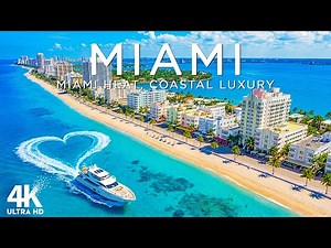Miami 4K Drone Footage | Iconic Skyline, Crystal Beaches & Vibrant City Vibes UHD