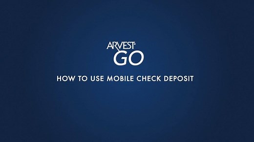Banking from home is a whole lot easier with Arvest Go. Arvest’s Mobile Check Deposit is fast, convenient, and a secure way to deposit checks! Watch for step-by-step instructions. -- Arvest's Mobile Check Deposit is available to eligible Arvest Bank checking or savings accounts that are in good standing for at least 60 days. Learn more: https://bit.ly/2YbB3HH | Arvest Bank