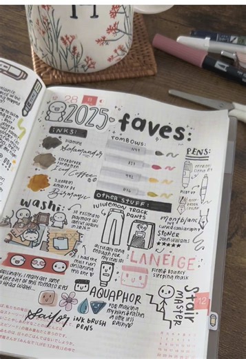 2025 faves 😋 #hobonichi #favourites #stationery | Hobonichi Planner