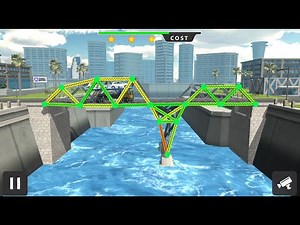 Bridge Builder Gameplay – My First Build in the City!